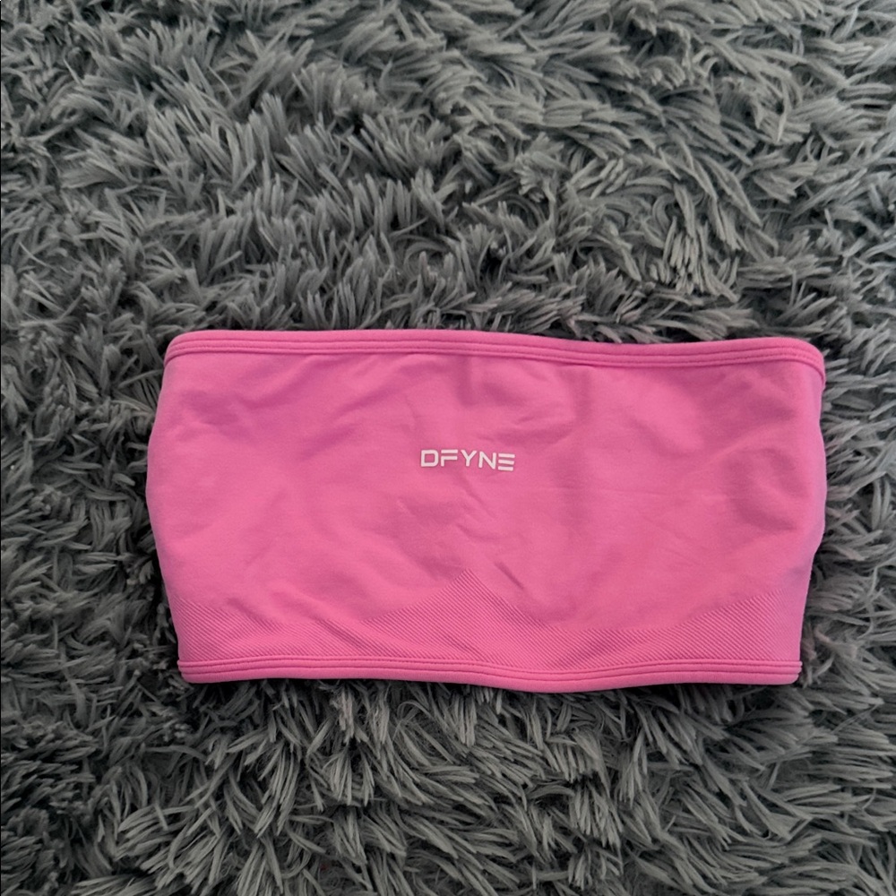 DFYNE Pink Bandeau Bra
